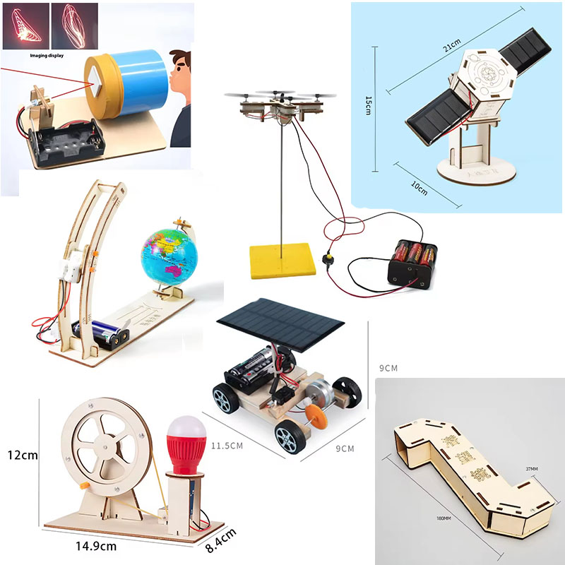 Science Project Kit - ชุดของเล่นวิทยาศาสตร์ DIY สำหรับเด็ก ชุดทดลองวิทยาศาสตร์เพื่อการศึกษา แบบจำลองฟิสิกส์ โครงการ