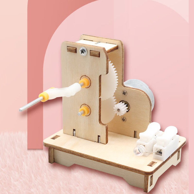 Science Project Kit - DIY Mini Hand Generator DIY การทดลองวิทยาศาสตร์ชุดการศึกษาของเล่นสําหรับเด็กของขวัญของเล่นโครงการ
