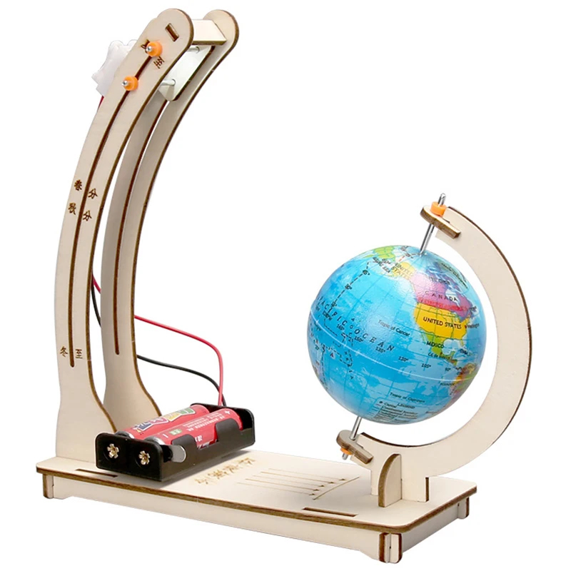 Science Project Kit - ชุดทดลองวิทยาศาสตร์ STEM ชุดจำลองวงจรกลางวันกลางคืนของโลก แบบจำลอง DIY สำหรับเด็กอายุ