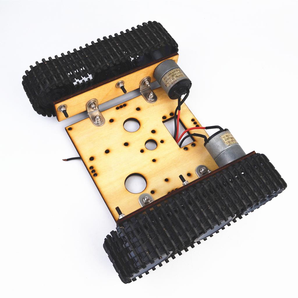 Science Project Robot - ชุดโครงรถถังหุ่นยนต์ ชุดรางโลหะผสม รถตีนตะขาบ ของเล่น ชุดโครงการวิทยาศาสตร์ DIY