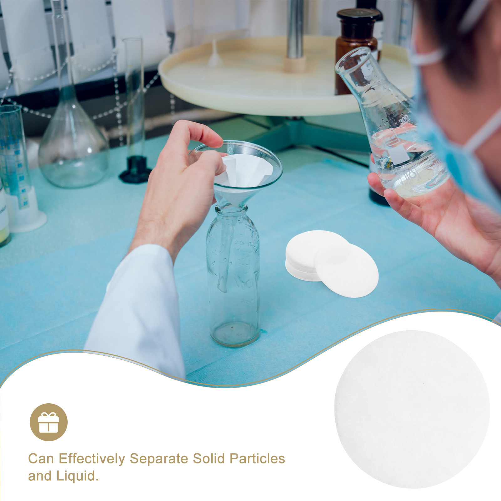 กระดาษกรอง 100 แผ่น สำหรับห้อง - Science Experiment บทวิจารณ์และราคา