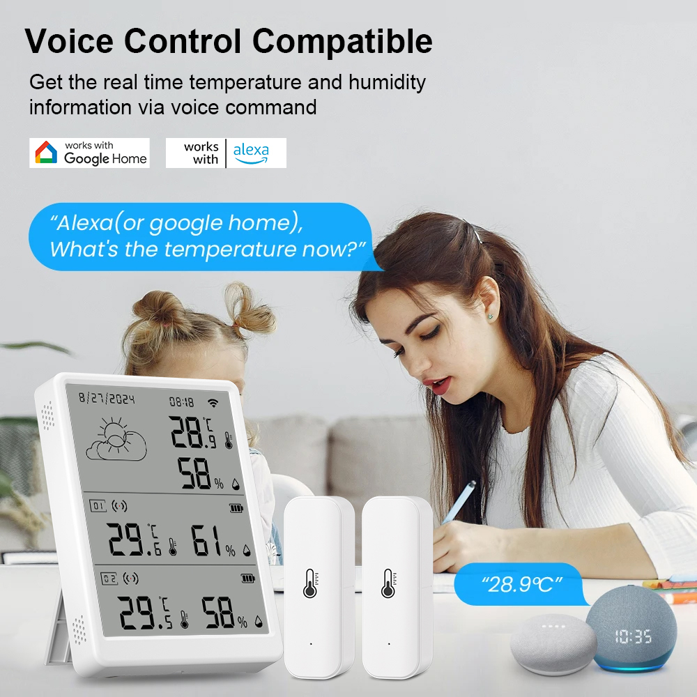 เซ็นเซอร์วัดอุณหภูมิและความชื้ - Weather Station Indoor บทวิจารณ์และราคา
