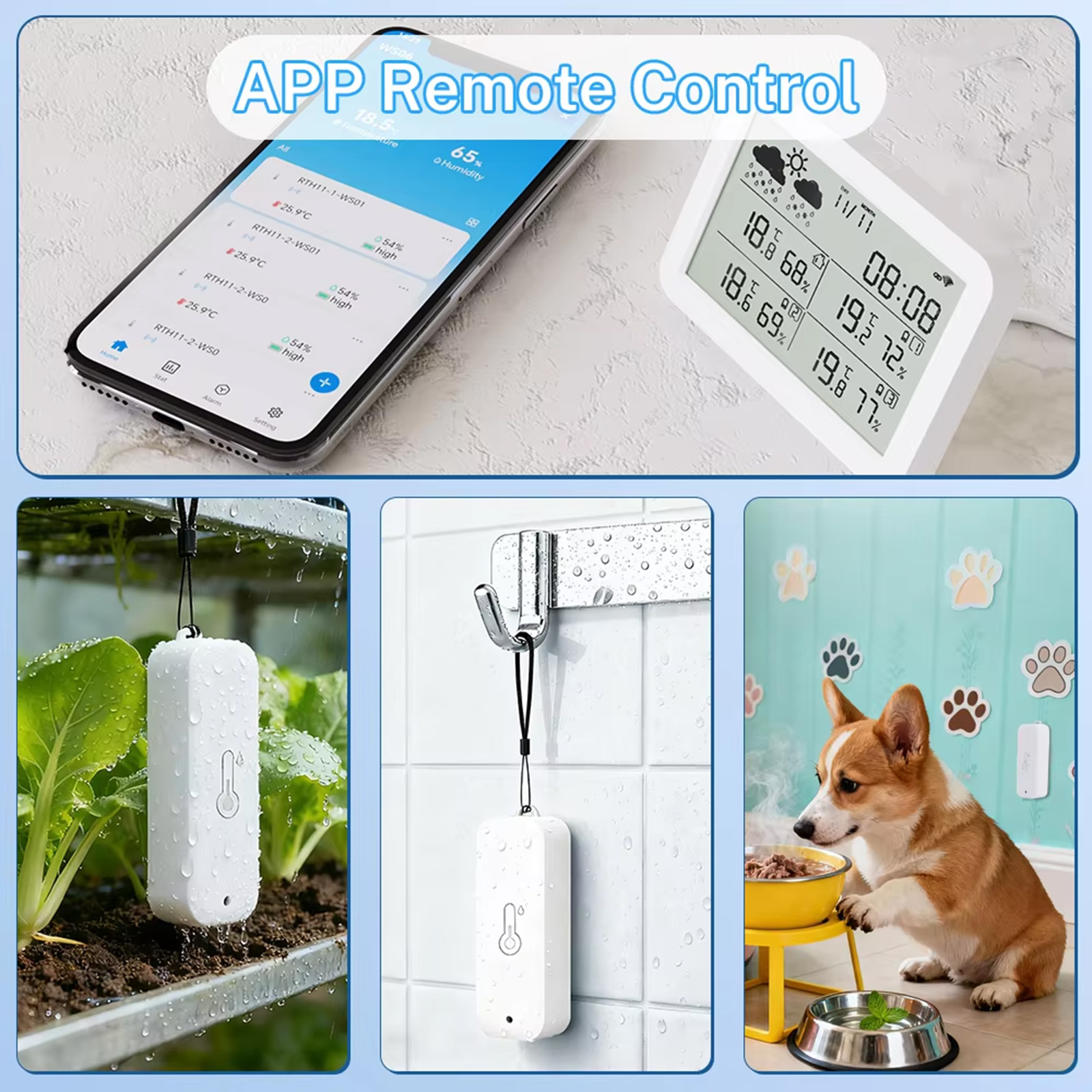 สถานีตรวจอากาศ Tuya WiFi+RF433 - Weather Station Indoor บทวิจารณ์และราคา