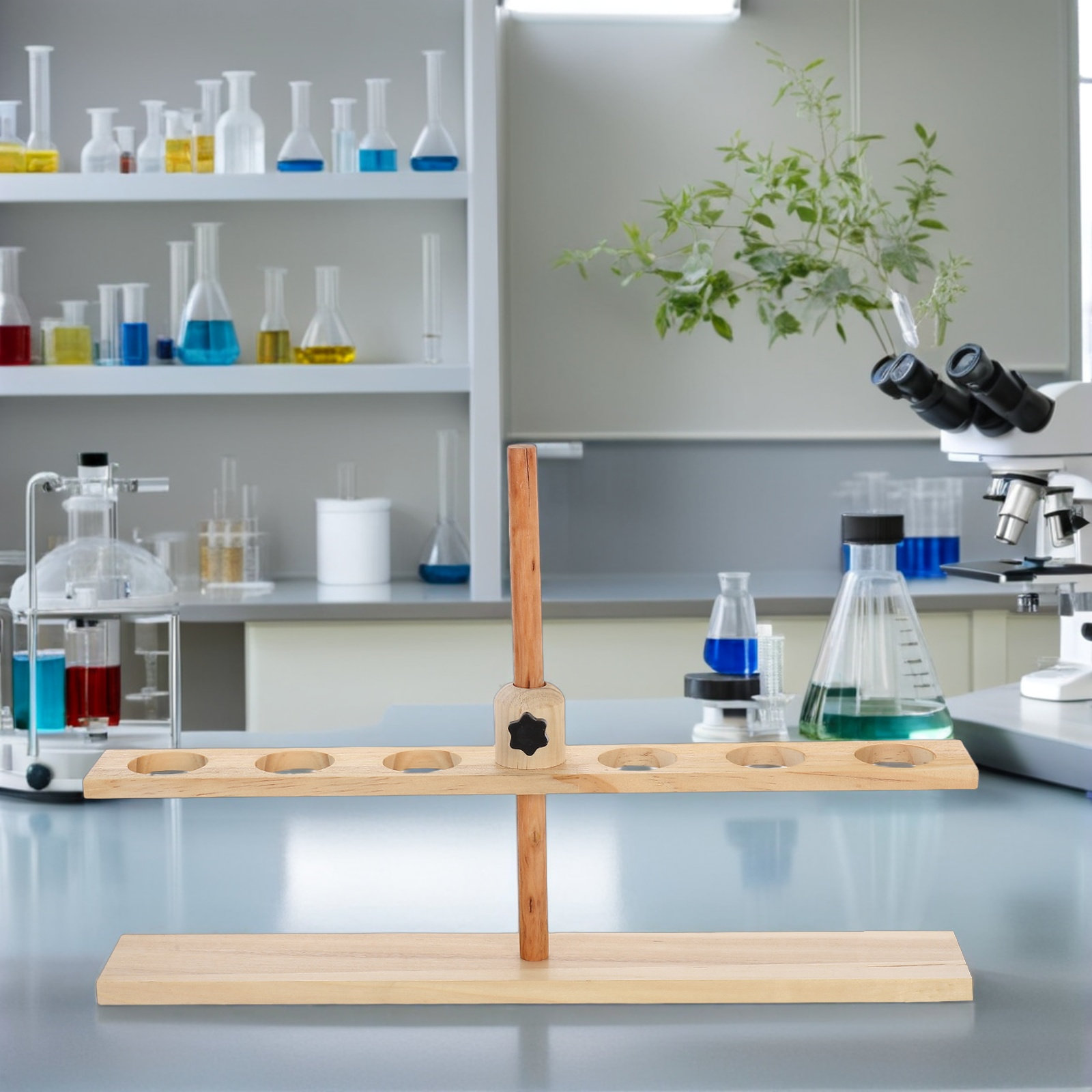 แท่นวางกรวยไม้ 6 ช่อง ปรับความ - Science Experiment บทวิจารณ์และราคา